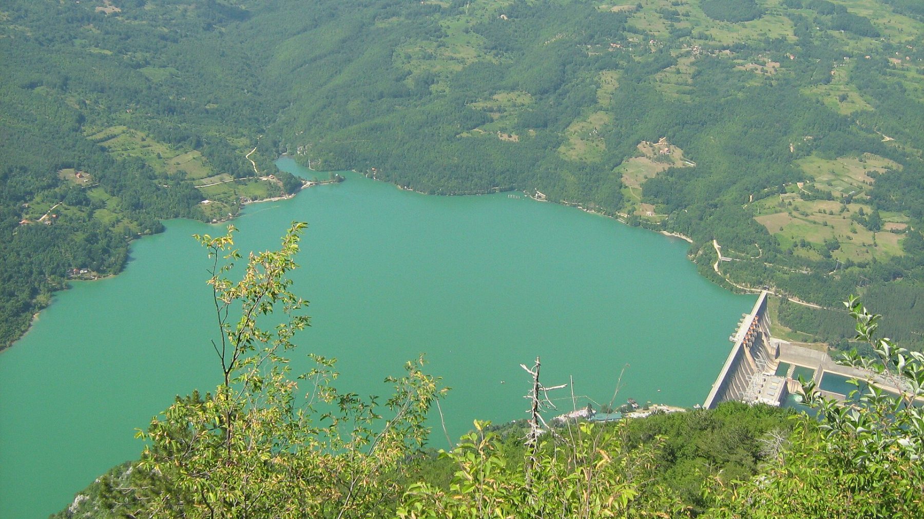 Pogled sa Banjske stene na kanjon Drine